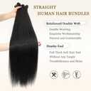 16A Raw Straight Bundles Human Hair 3 Bundles,18 20 22 Inch,Triple Lifespan,Burmese Virgin Remy Hair Extensions,No Tangle Shedding