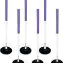 Height Soccer Agility Training Poles, Set of 5 Poles Spring Loaded Poles for Improve Agility/Speed/Footwork, Sports Training Slalom Pole