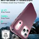 Magnetic Case for iPhone 17 Pro Max with blet Clip Holster,[2X Screen Protector] [Military-Grade Protection], Heavy Duty Case for iPhone 17 Pro Max 6.9 Inchs,Red-Pink