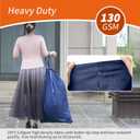Polecasa Extra Heavy Duty Large Laundry Bag with Sturdy Handles and Drawstring Closure, 28 x 36 inches Durable Storage Bags for Basket, Hamper, College, Dorm, Travel, Navy