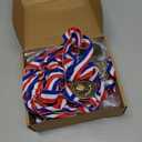 RoundFunny Award Medals 1st 2nd 3rd Place Medals Metal Winner Trophy Awards Gold Silver Bronze Prizes for Sports Competitions Party, 2 Inches