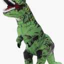 Inflatable Dinosaur Costume for Kids/Teens,Halloween Costumes T Rex Blow Up Costumes for Boys Girls,Cosplay(Green)