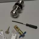 Veise Fingerprint Door Lock, Biometric Smart Door Knob with App Control, Auto Lock, Great for Home, Offices, Pantry, Apartments, Garages, Satin Nickel