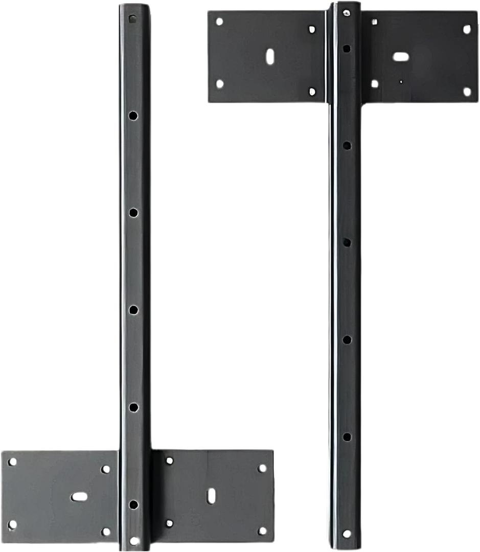 Fittes Heavy Duty Steel Floating T Shelf Bracket Mount 14 Inch 2 Pack, Holds up to 350lb, for Shower Bench, Book Shelf, and Countertop, Modular Design