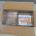 STORi SimpleSort 6-Piece Stackable Clear Drawer Organizer Set | 6" x 6" x 2" Square Trays | Small Makeup Vanity Storage Bins and Office Desk Drawer Dividers | Made in USA