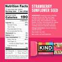 KIND Healthy Snacks Bars, Strawberry Sunflower Seed, Gluten Free, High Fiber Snacks, 5g Protein, 12 Count (EXP 03/06/27)