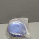 Rubtlamp 60Pcs Clear Blue Plastic Plates, Hammered Blue Plates, Clear Fancy Disposable Plates With Gold Rim Include 30 Dessert Plates, 30 Dinner Plates for Party