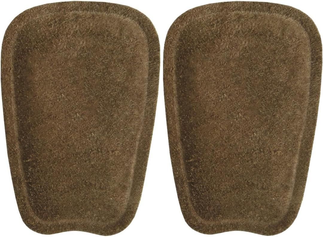 pedag Supra | German Handmade Shoe Tongue Pads | Soft Suede Leather and Memory Foam Shoe Padding | Solves Loose Shoes Problem | 1 Pair, Large/X-Large Size (Brown)