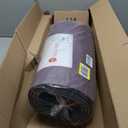Gaiam Essentials Thick and Thin Yoga Mat Fitness & Exercise Mat with Easy-Cinch Carrier Strap (6MM, Purple)
