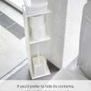Yamazaki Home Tower Slim Bathroom Storage, Toilet Paper Stocker - Steel -, One Size