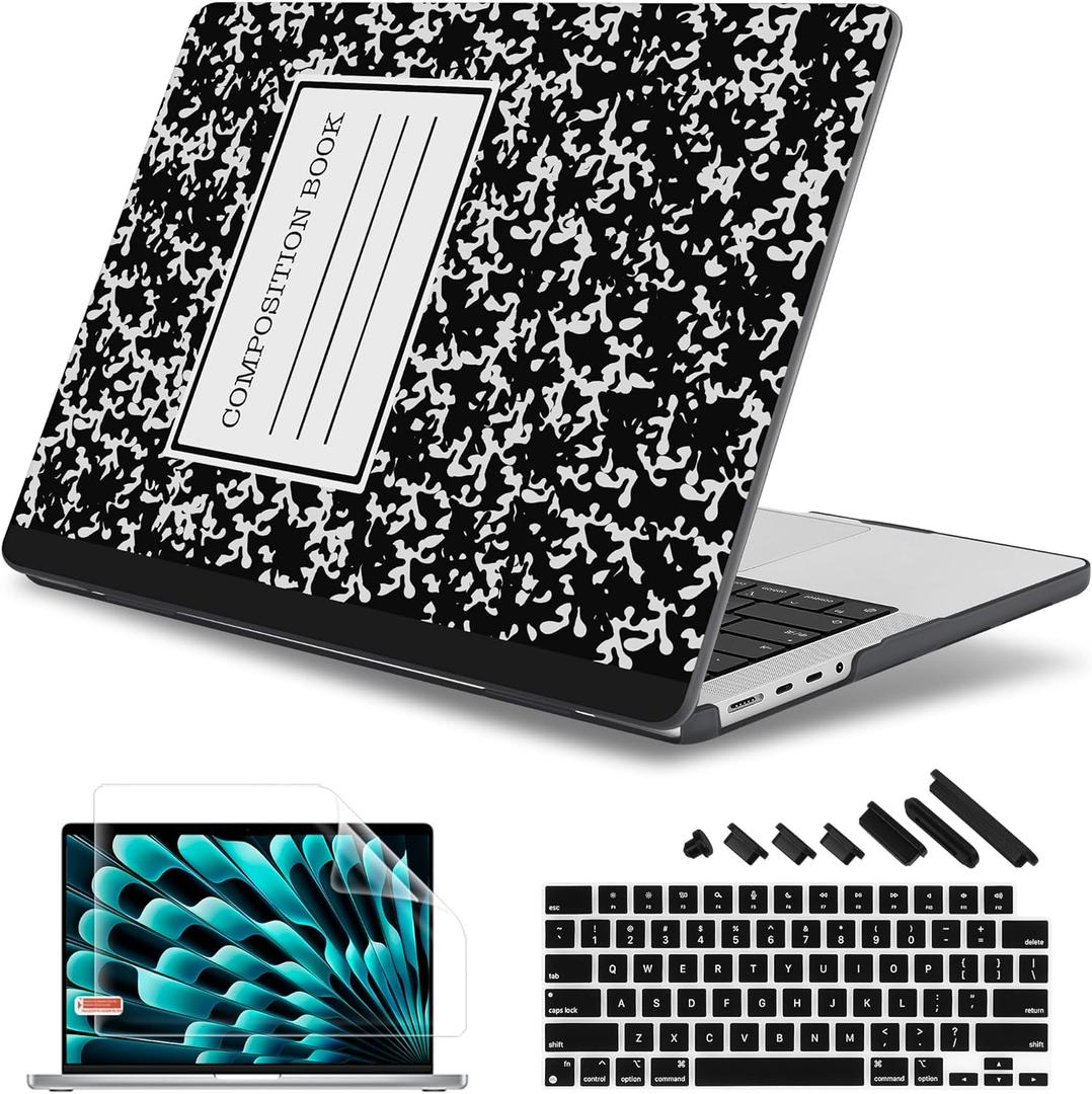 May Chen for MacBook Pro 16 inch Case M1 M2 M3 M4 M5 Pro/Max with Liquid Retina XDR, Release 2021-2025 2026 A3429 A3428, Anti-Drop Plastic Hard Shell with Keyboard Cover, Book