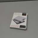 Fuzion Digital Kitchen Scale 3000g/ 0.1g, Pocket Food Scale 6 Measure Modes, LCD, Tare, Digital Scale Grams and Ounces with 2 Trays for Food, Cooking, Nutrition, Reptiles(Battery Included) (Silver)