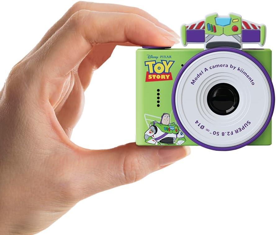 Buzz Lightyear Official Licensed Kids Digital Camera & Video Camcorder, Ultra-Compact Travel Camera with Selfie Lens, 16GB SD Card, Gift for Ages 3-6 (Model A) by kiimento