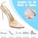 Gel Arch Support Inserts for Women - 2 Heights Options, Non-Slip Arch Pads for Flat Feet & Plantar Fasciitis Relief(2Pairs)