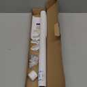 Closet Rods for Hanging Clothes, 17 to 28 Inch Heavy Duty Stepless Adjustable Closet Hanging Rod, 1.3 Inch Diameter Metal Closet Rod for Wardrobes Laundry Bedroom RV, White