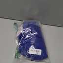 MEROKEETY Women Square Neck Lantern Long Sleeve Mesh Ruched Bodycon Clubwear Mini Dress (Medium, Blue)