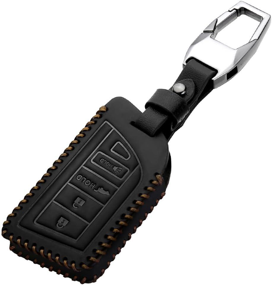 Leather Compatible with Acura Key fob Cover for 2023 2025 RDX MDX Accessories 4 Buttons Keychain