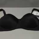 Playtex Women's Secrets Balconette Full-Coverage Wireless T-Shirt Bra for Full Figures (38DD, Black)