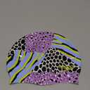 Speedo Unisex Adult Silicone Swim Cap (Black Patchwork)