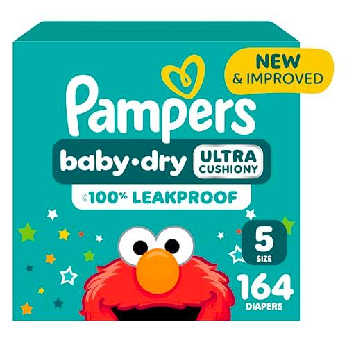Amazon.com: Pampers Diapers - Baby Dry - Size 5, 164 Count, Absorbent Disposable Infant Diaper (Packaging May Vary) : Baby