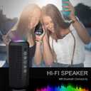 Ortizan Portable Bluetooth Speaker (1nd Gen), IPX7 Waterproof, Wireless, Big Sound and Deep Bass, TWS Pairing, 30Hrs of Playtime, for Home/Party/Outdoor/Beach, Birthday Gifts for Men Women - Black