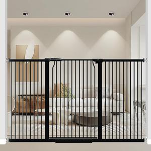 40.55" Extra Tall and Wide Baby & Dog Gate, 68.6-71.2 in, Pressure Mounted, Black