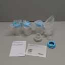 Matyz 4-PACK Wide Mouth Glass Breast Milk Storage Containers With Lids (Blue, 6 Oz Each) - Glass Freezer Safe Breastmilk Storage Bottles - Breast Pump Accessories For Medela Spectra Avent Breast Pumps