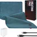 12V Heating Pad for Back, Neck, Period Cramps Pain Relief,USB C Heating Pad with 2hrs Auto Shut Off, 3 Heating Levels,Moist Infrared Heating Pads,11.8" x23.6No Built-in Battery
