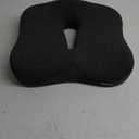 Memory Foam Seat Chair Cushion for Relieves Back Sciatica Pain Tailbone Pain Coccyx Degenerating Disc Orthopedic Osteoarthritis Prostate Cushion Low Back Pain Cushion Hip Shaping (Dark Gray)