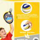 Toss and Catch Baseball Toys,Outdoor Sport Games for Kids and Family with Tball Bats and Toddler Baseball Glove and Sticky Soft Balls. Great for Yard Lawn Beach Pool and Indoor Fun, Adjuatable Strap