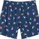 SURF CUZ Mens Swim Trunks with Compression Liner Swim Shorts 7" Swimming Trunks Stretch 7 Inch Swim Suits Quick Dry (M)