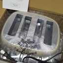 4 Slice Toaster Roter Mond Retro Stainless Steel with Bagel Defrost Cancel Function, 6 Browning Settings, Extre Wide Slot and Removable Crumb Tray, Cream, ST033