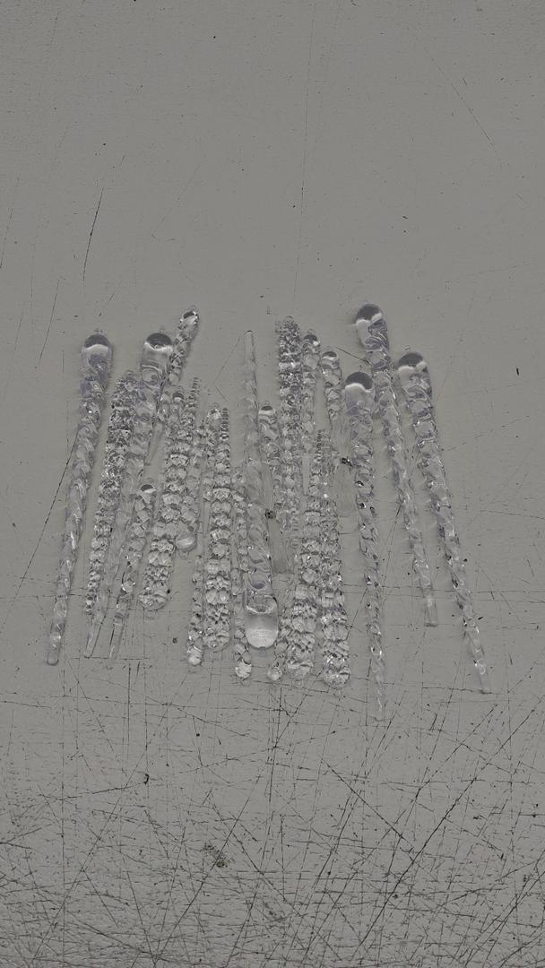 AMS Christmas Sparkling Glitter Icicle Ornaments 23 PCS Acrylic Icicles Ornament Set for Christmas Tree New Year Party Decorations Supplies(5.8''/14.8cm, Clear) Size 9in, 5in, 3.5in, 7 in