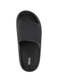 MIA Lexa Slide Sandals - Black, Size  8
