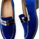 Boys Red Dress Shoes Boys' Velvet Dress Loafers, Blue Size 3