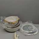 Generic Gourmet Cookware Set, 12-Piece, White, Nonstick Detachable Handle Cookware, Cream White