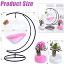 Mqiielle Wedding Unity Sand Ceremony Kit Include Moon Stand Love Bottle Cork 2 Ceremonial Vases with Flower Garlands Wedding Sand for Weddings Bridal Parties Valentine's Day