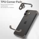 Frameless Phone Case Compatible with iPhone 16 Case with Lens Camera Protector Soft TPU Silicone Four Corner Fall Protection Mat Shockproof Case