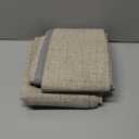 CUCRAF 100% Blackout Window Curtains 63 inches Long 2 Panels Set, Faux Linen Look Thermal Insulated Grommet Drapes, Room Darkening Curtain for Bedroom Living Room(W52 x L63 Inch, Light Khaki)