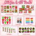 BenLouis 84 Pcs Strawberry Party Favors Berry Mini Coloring Books Bulk for Kids Classroom Strawberry Birthday Gift Party Candy Goodie Bag Fillers Fruit Gift Decor Pinata Prize Activity Supplies