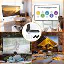 Projector Screen, White Projector Screen, 16:9 No Crease Home Theater Foldable Projection Screen 60"|72"|84"|100"|120"|150" (60 inch Thickened)