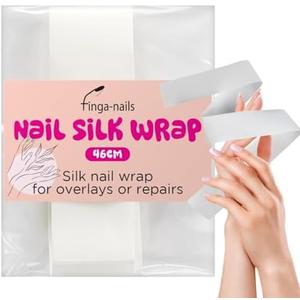 Silk Wrap for Nails 46cm Cracked Nail Repair Kit - Silk Wrap Fingernail Repair Patches for Splits, Cracks and Chips - Broken Fingernail Bandages in Mesh Sheets for Natural or Gel Manicures