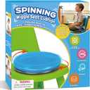 Wiggle Seat Cushion,Fimeetoy Sensory Spinning Chair,Adhd Tools for Kids,Flexible Seating Classroom & Home,Inflatable Wobble Balance Disc-Blue