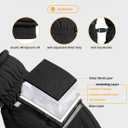 TRENDOUX Winter Gloves for Men Warm: 3M Thinsulate -20 Windproof Waterproof Ski Women Glove with Touchscreen Thermal Lining Anti-Slip for Work Cycling Motorcycle Snowboarding, Medium (Black)
