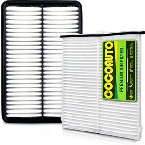 COCOAUTO Cabin & Engine Air Filter Kit for CX-5 CX5 (2013-2024) 2.0L/2.5L Naturally Aspirated Gas Only, Mazda 3 (2014-2018), Mazda 6 (2014-21) 2.5L, Not for Turbo, PE07133A0A, KD4561J6X