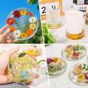 6 Cavity Deep Round Coaster Mold, Thicken Resin Casting Coasters Molds, for Epoxy Resin, for Flower Bouquet Preservation, Decorations, DIY Crafts