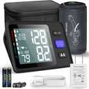 Blood Pressure Monitor Upper Arm with Large Cuff 9"-17", Automatic Digital Blood Pressure Cuffs for Home Use, Large LCD with Backlit, BP Machine with 2-User Mode