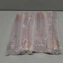 Prestee Set of 24 Plastic Champagne Flutes Disposable - Silver Glitter Pink Champagne Glasses with Rose Gold Rim, Elegant Toasting Cups for Weddings, Cocktail Parties, New Year's Celebrations (24 Count (Pack of 1))