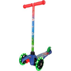 Self Balancing Kick Scooter with Light Up Wheels, Extra Wide Deck, 3 Wheel Platform, Foot Activated Brake, 75 lbs Limit, Kids & Toddlers Girls or Boys, for Ages 3 and Up