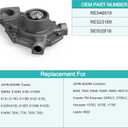 AULINK RE523169 RE546918 SE502816 Water Pump with Cover For John Deere 6105R 6115R 6125R 6105M 6115M 6125M 6140M 7630 7730 7830 7930 7430 7330 7530 7130 7230 6230 6330 6430 624J 644J 850J-8.1L